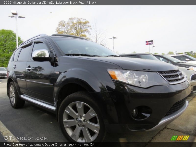 Labrador Black Pearl / Black 2009 Mitsubishi Outlander SE 4WD