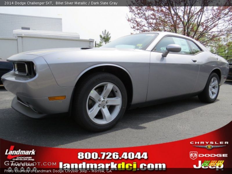 Billet Silver Metallic / Dark Slate Gray 2014 Dodge Challenger SXT