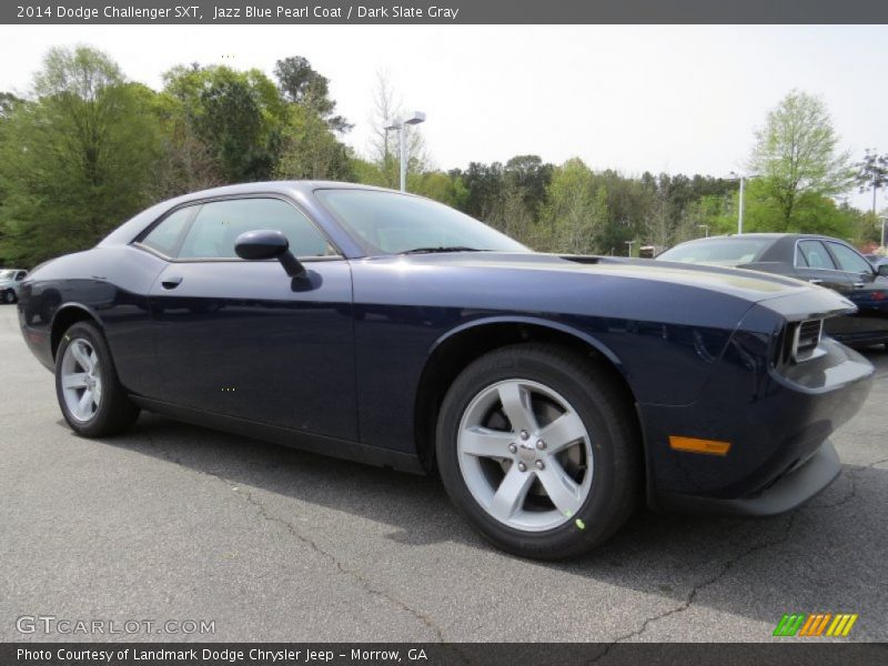 Jazz Blue Pearl Coat / Dark Slate Gray 2014 Dodge Challenger SXT