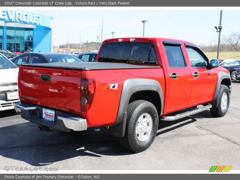 Victory Red / Very Dark Pewter 2007 Chevrolet Colorado LT Crew Cab