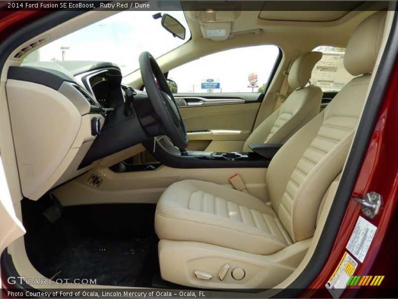  2014 Fusion SE EcoBoost Dune Interior