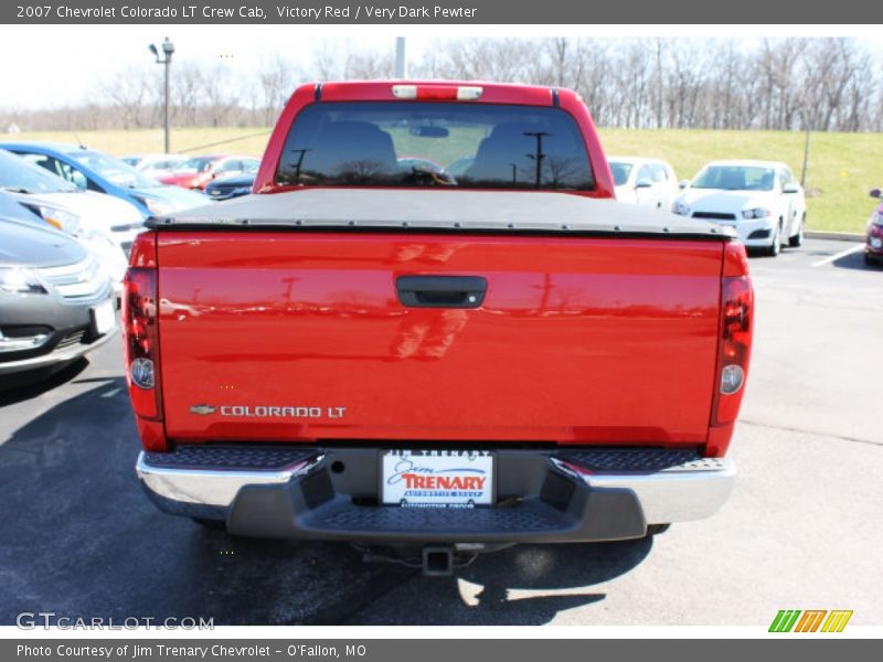 Victory Red / Very Dark Pewter 2007 Chevrolet Colorado LT Crew Cab