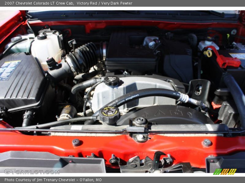 Victory Red / Very Dark Pewter 2007 Chevrolet Colorado LT Crew Cab