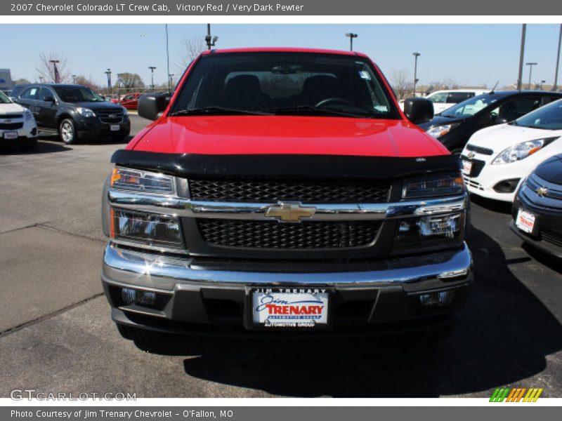Victory Red / Very Dark Pewter 2007 Chevrolet Colorado LT Crew Cab