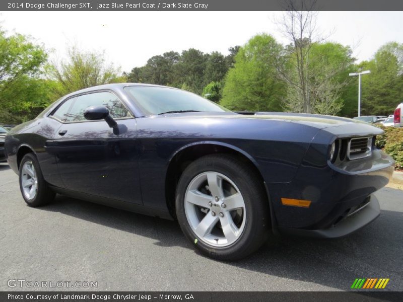Jazz Blue Pearl Coat / Dark Slate Gray 2014 Dodge Challenger SXT