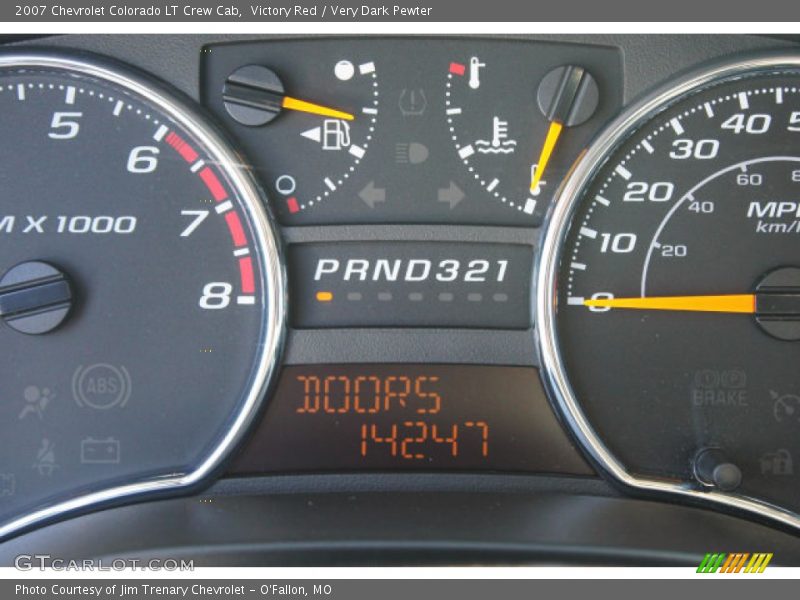 Victory Red / Very Dark Pewter 2007 Chevrolet Colorado LT Crew Cab