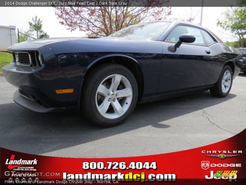 Jazz Blue Pearl Coat / Dark Slate Gray 2014 Dodge Challenger SXT