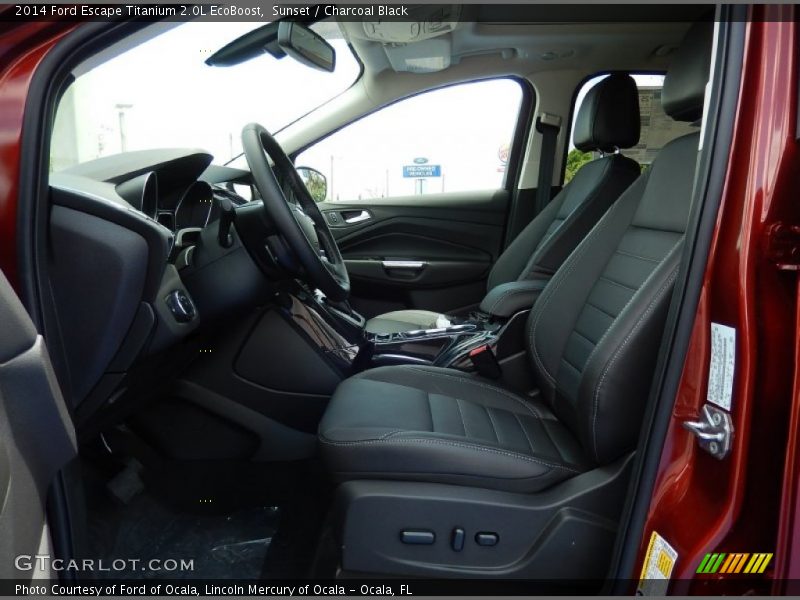 Sunset / Charcoal Black 2014 Ford Escape Titanium 2.0L EcoBoost
