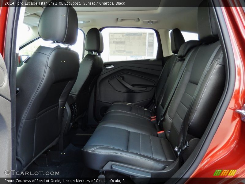 Sunset / Charcoal Black 2014 Ford Escape Titanium 2.0L EcoBoost