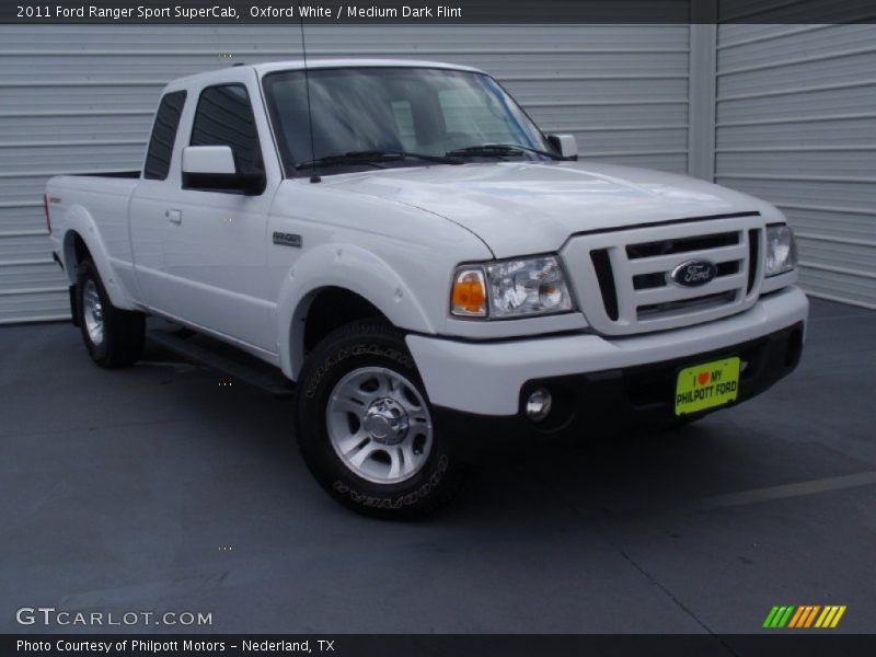 Oxford White / Medium Dark Flint 2011 Ford Ranger Sport SuperCab