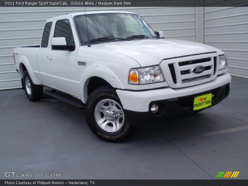 Oxford White / Medium Dark Flint 2011 Ford Ranger Sport SuperCab