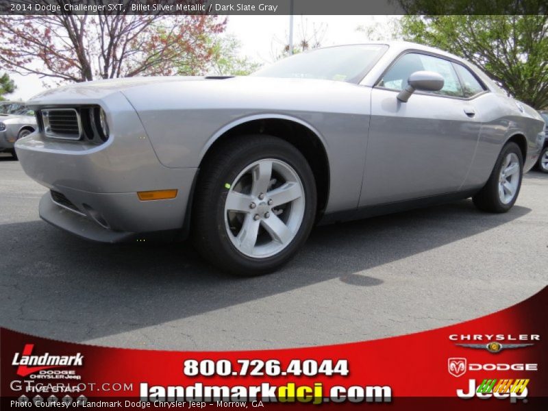 Billet Silver Metallic / Dark Slate Gray 2014 Dodge Challenger SXT