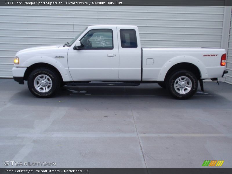 Oxford White / Medium Dark Flint 2011 Ford Ranger Sport SuperCab
