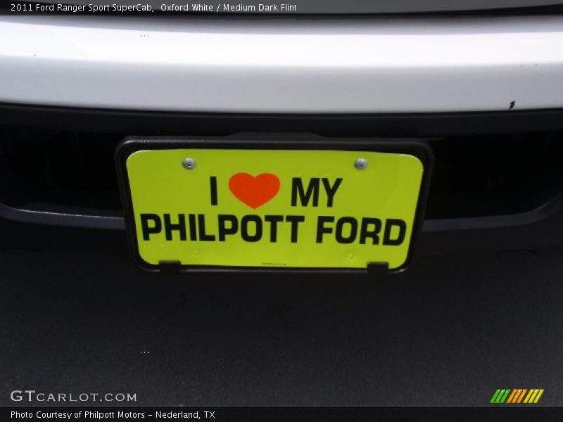 Oxford White / Medium Dark Flint 2011 Ford Ranger Sport SuperCab