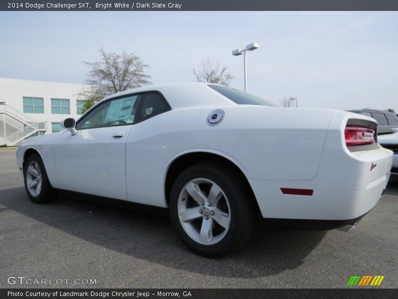 Bright White / Dark Slate Gray 2014 Dodge Challenger SXT