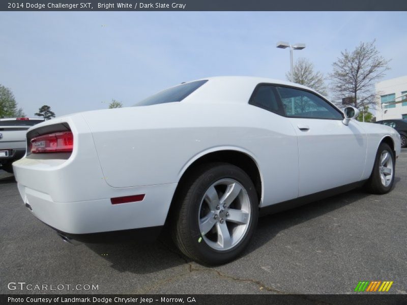 Bright White / Dark Slate Gray 2014 Dodge Challenger SXT