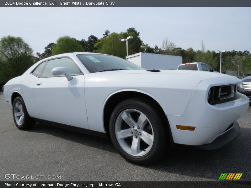 Bright White / Dark Slate Gray 2014 Dodge Challenger SXT