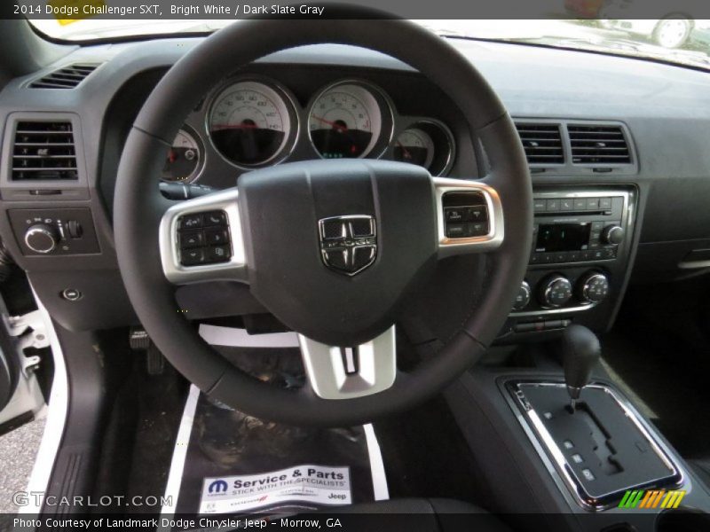 Bright White / Dark Slate Gray 2014 Dodge Challenger SXT