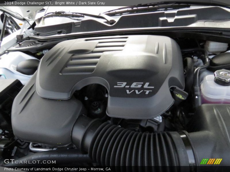 Bright White / Dark Slate Gray 2014 Dodge Challenger SXT