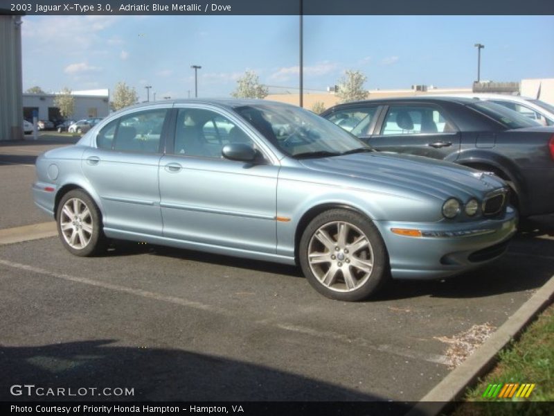 Adriatic Blue Metallic / Dove 2003 Jaguar X-Type 3.0