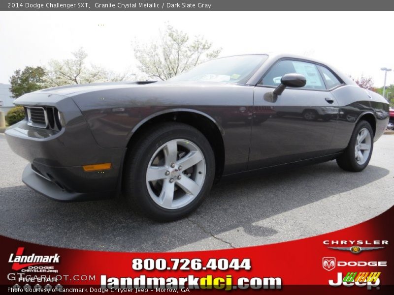Granite Crystal Metallic / Dark Slate Gray 2014 Dodge Challenger SXT