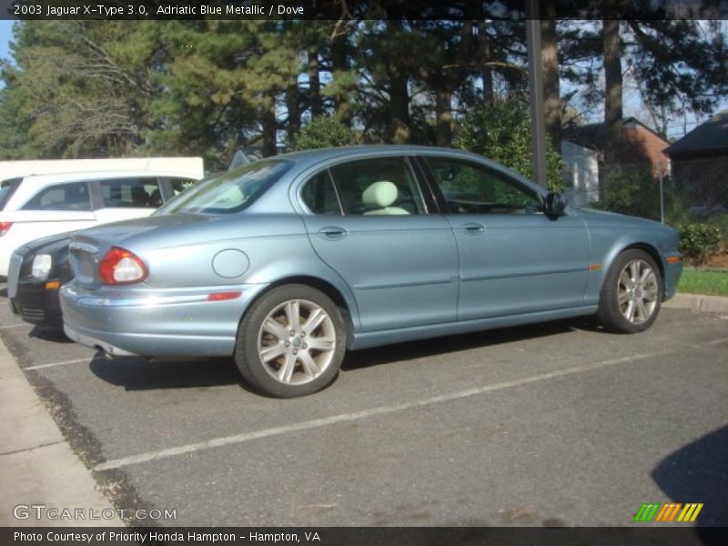 Adriatic Blue Metallic / Dove 2003 Jaguar X-Type 3.0