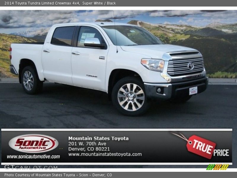 Super White / Black 2014 Toyota Tundra Limited Crewmax 4x4