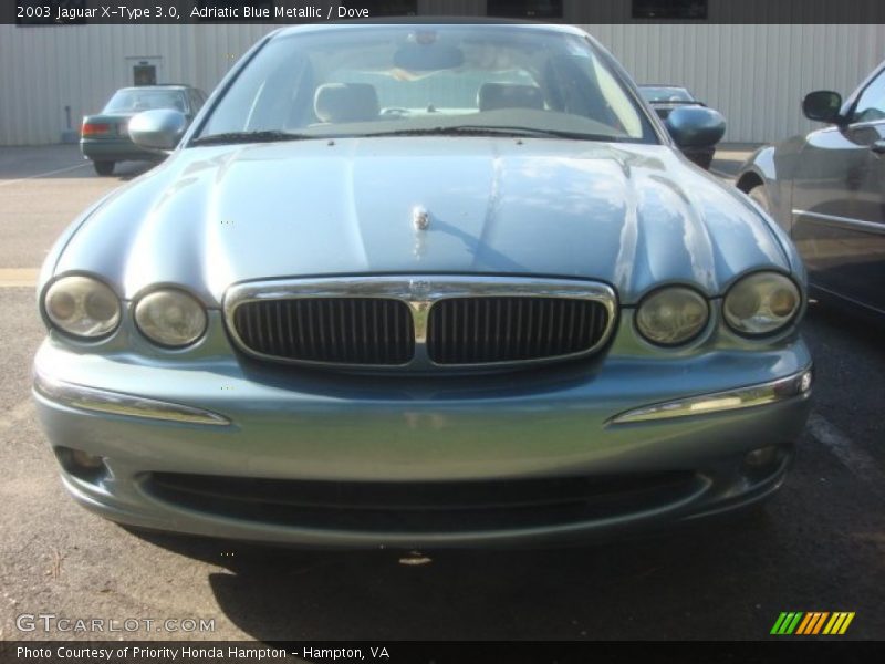 Adriatic Blue Metallic / Dove 2003 Jaguar X-Type 3.0
