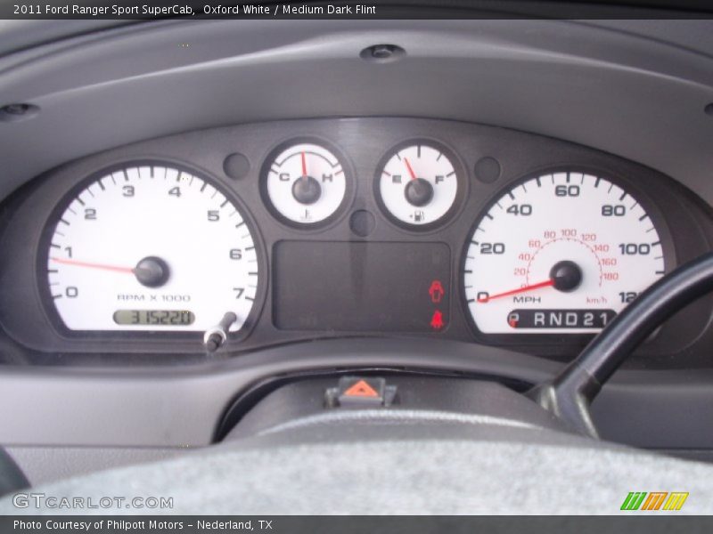 Oxford White / Medium Dark Flint 2011 Ford Ranger Sport SuperCab