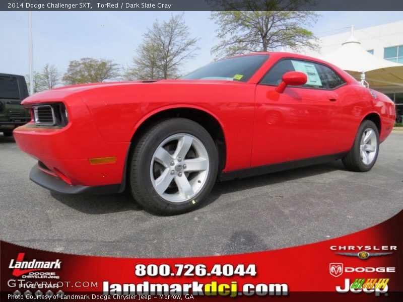 TorRed / Dark Slate Gray 2014 Dodge Challenger SXT