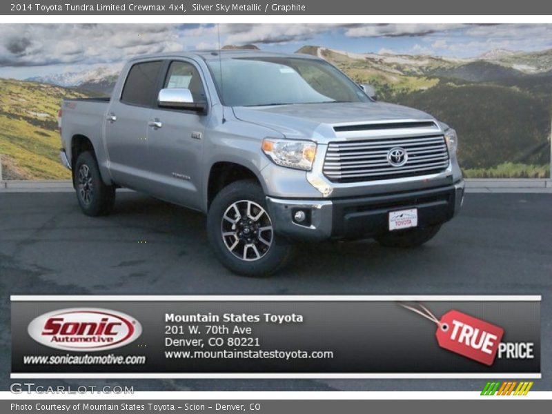 Silver Sky Metallic / Graphite 2014 Toyota Tundra Limited Crewmax 4x4