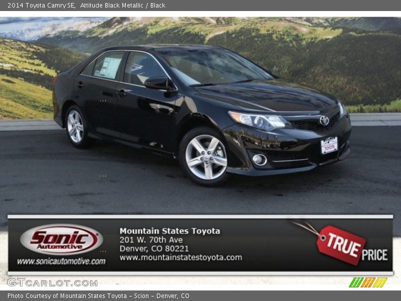 Attitude Black Metallic / Black 2014 Toyota Camry SE