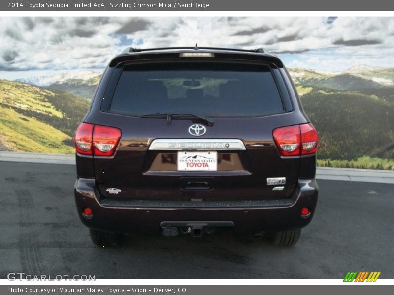 Sizzling Crimson Mica / Sand Beige 2014 Toyota Sequoia Limited 4x4