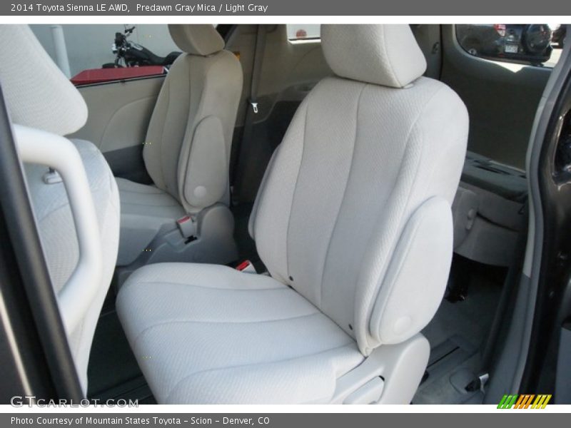 Predawn Gray Mica / Light Gray 2014 Toyota Sienna LE AWD
