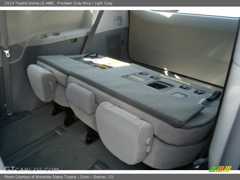 Predawn Gray Mica / Light Gray 2014 Toyota Sienna LE AWD