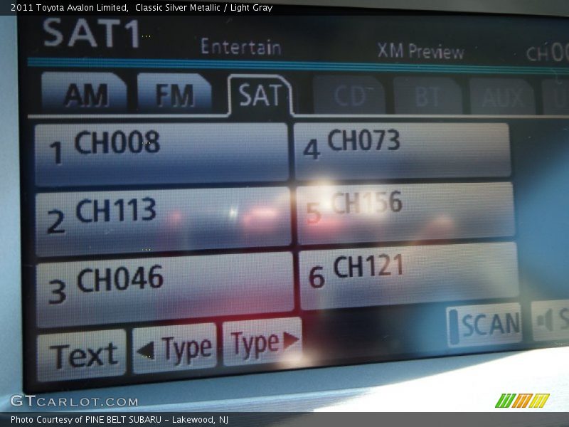 Classic Silver Metallic / Light Gray 2011 Toyota Avalon Limited