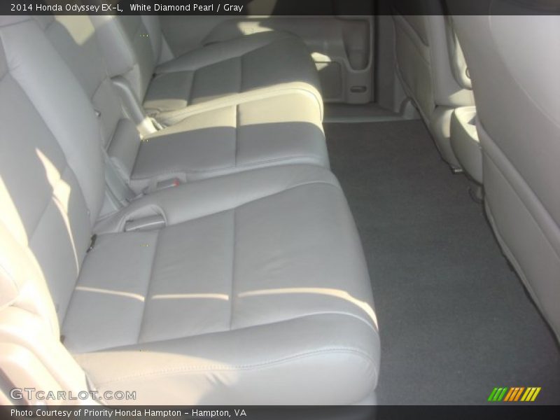 White Diamond Pearl / Gray 2014 Honda Odyssey EX-L