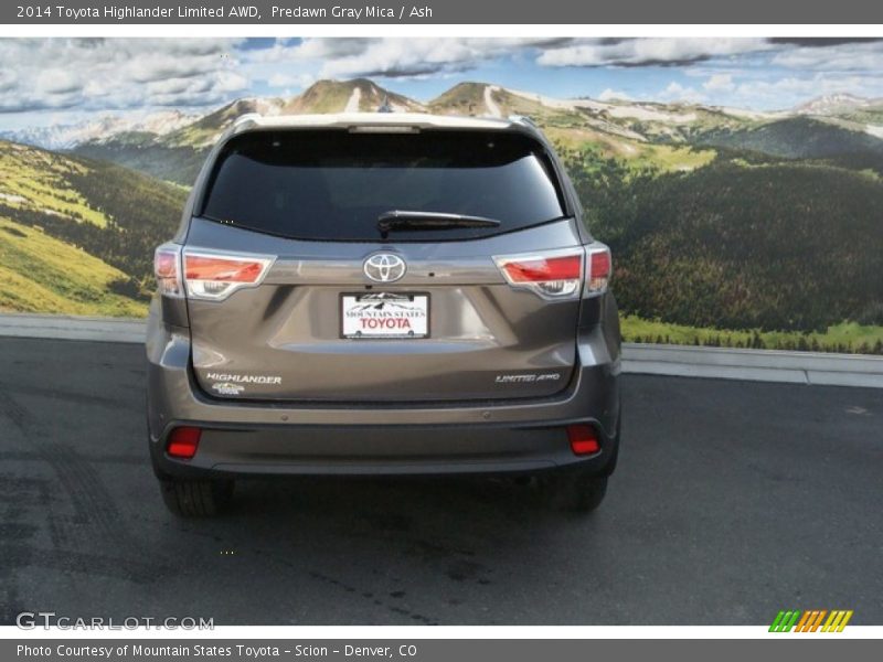 Predawn Gray Mica / Ash 2014 Toyota Highlander Limited AWD