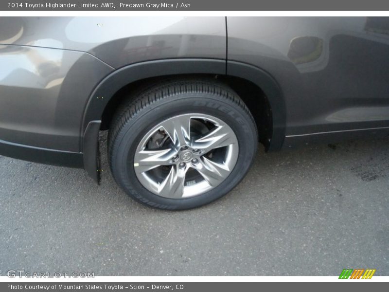 Predawn Gray Mica / Ash 2014 Toyota Highlander Limited AWD