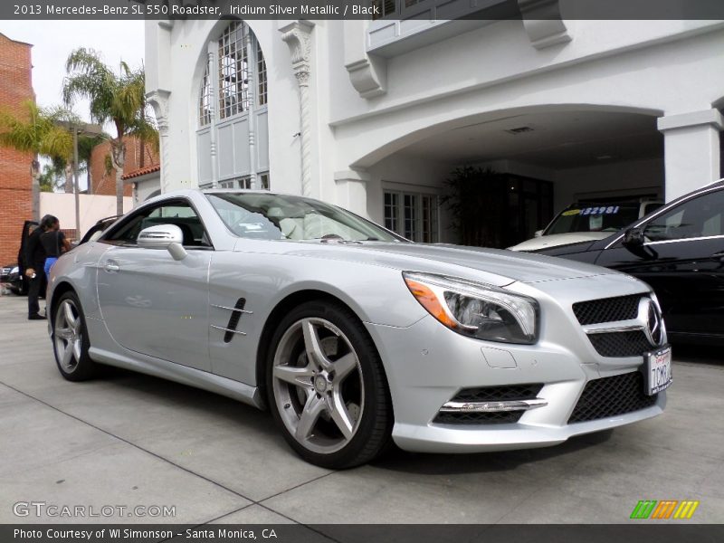 Iridium Silver Metallic / Black 2013 Mercedes-Benz SL 550 Roadster