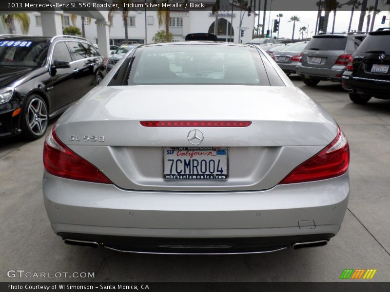 Iridium Silver Metallic / Black 2013 Mercedes-Benz SL 550 Roadster