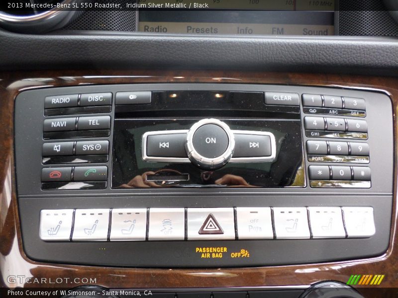 Controls of 2013 SL 550 Roadster