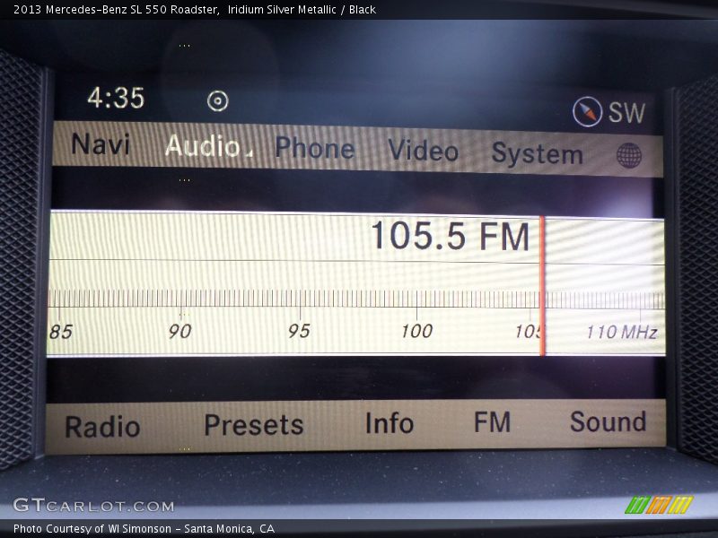 Audio System of 2013 SL 550 Roadster