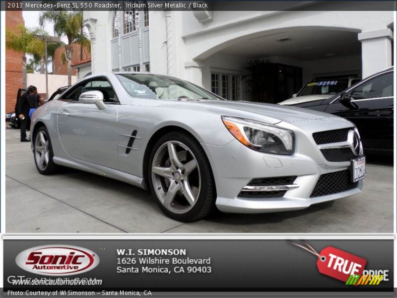 Iridium Silver Metallic / Black 2013 Mercedes-Benz SL 550 Roadster