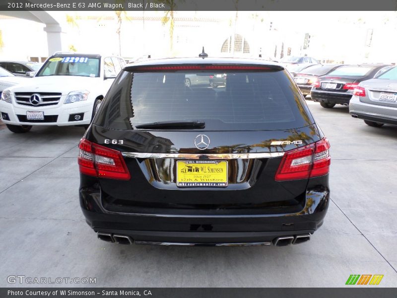 Black / Black 2012 Mercedes-Benz E 63 AMG Wagon