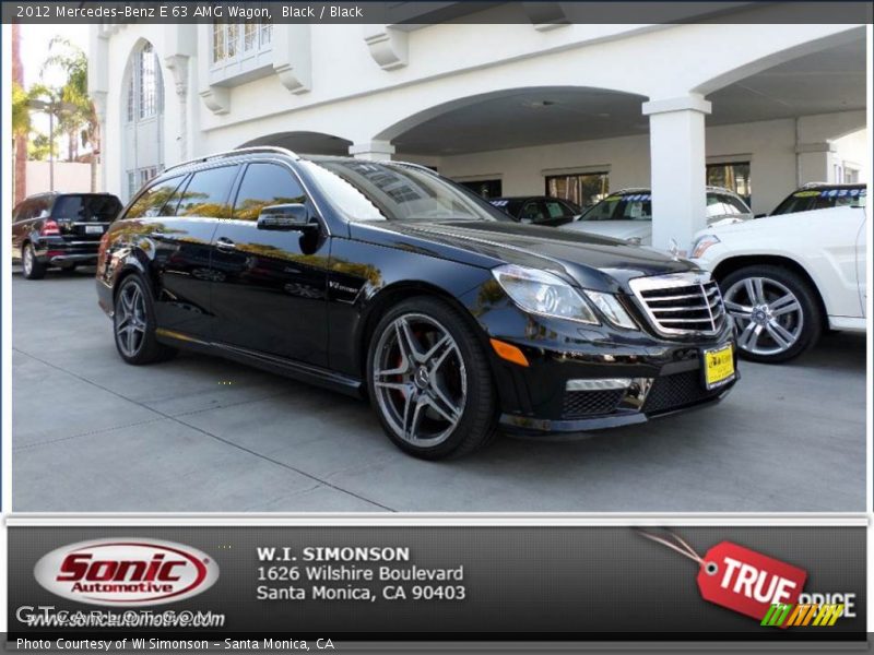 Black / Black 2012 Mercedes-Benz E 63 AMG Wagon