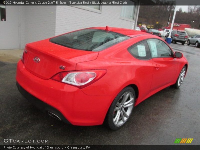 Tsukuba Red / Black Leather/Red Cloth 2012 Hyundai Genesis Coupe 2.0T R-Spec