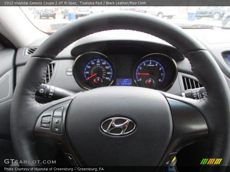 Tsukuba Red / Black Leather/Red Cloth 2012 Hyundai Genesis Coupe 2.0T R-Spec