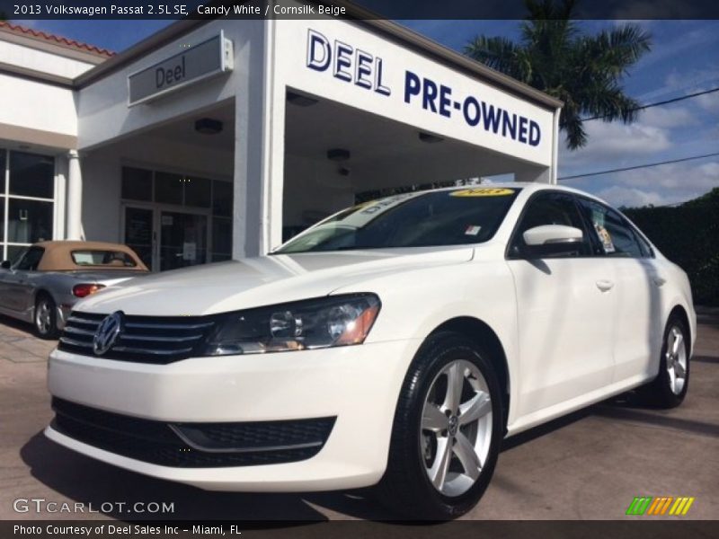 Candy White / Cornsilk Beige 2013 Volkswagen Passat 2.5L SE