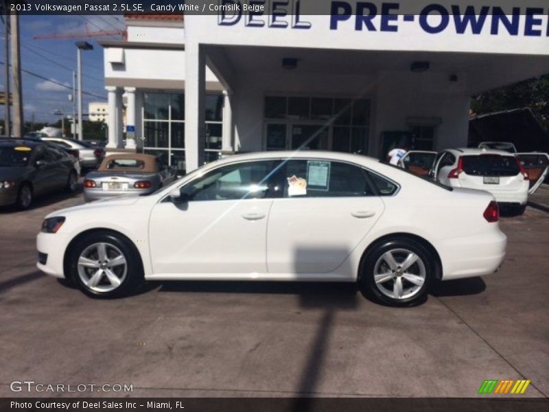 Candy White / Cornsilk Beige 2013 Volkswagen Passat 2.5L SE